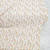 White Autumn Variated Floral Poly Crepe Stretch Fabric (sold by half yard)