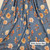 Beth's Exclusive Fall Foliage on Azure Blue Knit Swiss Dot Fabric (sold by half yards)