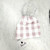Infant Knit Hat Plaid (Rose) 6-12 MO