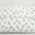 Beth's Exclusive Sea Green Blooms on Speckled White 4-Way Stretch Crinkle Poly (sold by half yards)