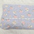 Dusty Blue Roses Polycotton Crinkle Fabric (sold by half yards)