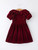 Burgundy Velvet Girl's Dress