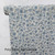 Beth's Exclusive Unique Blue Florals Round Poly Swiss Dot Fabric (sold by half yards)