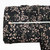 Black and Pink Cherry Blossom Floral Rib Knit Fabric (sold by half yards)