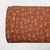Ditsy Summer Blossoms Burnt Orange Rib Knit Fabric (sold by half yards)