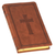 Honey-brown Faux Leather King James Version Deluxe Gift Bible with Thumb Index