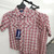 Red Plaid Short Sleeve Shirt