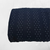 Navy Stripes Round Poly Swiss Dot Fabric (sold by half yards)