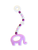 Purple Elephant Single String Beads