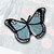 Light Blue Butterfly 2" Rayon Iron-On Applique