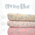 Spring Blue PK Knit Swiss Dot Fabric (sold by half yards)