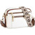White Multi Functional Zipper Crossbody Bag