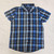Blue Black Plaid Short Sleeve Shirts Boy's Sizes