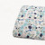 Navy Teal Knit Swiss Dot Fabric (sold by half yards)
