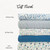 Teal White Airflow Poly Fabric (sold by half yards)