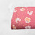 Golden Specks Deep Pink Poly Rib Knit Fabric (sold by half yards)