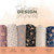 Viney Floral Mauve Poly Slub Fabric (sold by half yards)