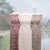 Viney Floral Mauve Poly Slub Fabric (sold by half yards)
