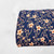 Viney Floral Navy Airflow Poly Fabric (sold by half yards)