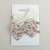 Nylon Stretchy Bow Headband Set - Blush Roses/Cream