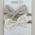 Nylon Stretchy Bow Headband Set - Taupe