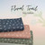 Blue Charcoal Floral Trail *Linen~Weave Poly Cotton Tropical Breeze (sold by half yards)