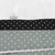 Black Ditsy Geometric Poly Cotton Tropical Breeze (sold by half yards)