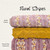 Floral Stripe P Round Poly Swiss Dot Fabric (sold by half yards)