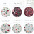 Wildflower Floral Purpl Liverpool Knit Fabric (sold by half yards)