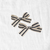 Navy Stripe Hair Clips