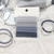 Gray Toned Hair Ties - 16pc