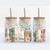 Floral Books 16 oz. Frosted Glass Tumbler