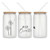 Just Breathe 16 oz. Frosted Glass Tumbler