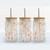 Spring Time Flowers 16 oz. Frosted Glass Tumbler