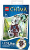 2013 LEGO LGL-KE37 Legends of Chima - Wolf WORRIZ LED Lite Key Chain Light