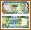Zambia, 20 Kwacha, ND (1989-1991), P-32 (32b), Sign. 9 UNC