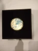 2022 1oz Fiji marble dome shaped silver coloured coin-scarce-only 1000 issued