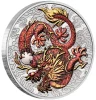 COLOURED DRAGON - CHINESE MYTHS AND LEGENDS 1 Oz Silver Coin 1$ Dollar Australia 2021