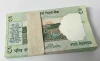 India, 5 Rupees, Lot of 100 Pcs, 1 Bundle, UNC