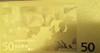 50 Euros gold plated