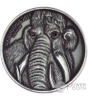 MAMMOTH PRESTIGE Set Real Eyes 1 Oz Silver Coin 1000 Francs Burkina Faso 2015