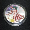 2001 American Eagle Silver Dollar 1 Troy Oz. 999 Colorized Walking Liberty Coin