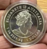 Australia Silver 1 Dollar Year Of The Rooster Coloured 1oz 9999 Silver Unc Coin