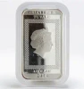 Tuvalu 1 dollar Transformers Optimus hologram colored proof silver coin 2014