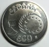 España 5 ECU 1989 Charles V. 1 oz Silver Proof Original Packaging with Wooden Box and Certificate