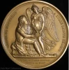 Napoleon Emperor and King Gilded Bronze Medal
