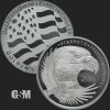 LOT OF 2 X 1/2 oz Pure Silver .999 Bullion Double Eagle Strength Freedom pride