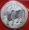 Africa Rwanda 50 Mirongo Itanu 2021 Silver African Ounce #F4879 "Year of the Ox"