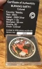 BURNING EARTH I Global Warming Terra 1 Oz Silver Coin 5$ Tokelau 2024