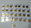 Complete set of 50 satang coins (years 1988-2017 and the Kanchanaphisek Day series, excluding years 2012-2013), reign of King Rama IX, uncirculated.